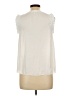 Skies Are Blue 100% Polyester Ivory Sleeveless Blouse Size L - photo 2