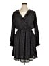 Collective Concepts 100% Polyester Paisley Black Casual Dress Size XL - photo 1