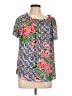 Talbots 100% Polyester Black Short Sleeve Blouse Size L - photo 1