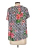 Talbots 100% Polyester Black Short Sleeve Blouse Size L - photo 2