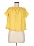 Laundry by Shelli Segal 100% Polyester Yellow Short Sleeve Blouse Size XS - photo 1