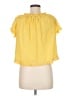 Laundry by Shelli Segal 100% Polyester Yellow Short Sleeve Blouse Size XS - photo 2
