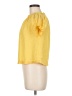 Laundry by Shelli Segal 100% Polyester Yellow Short Sleeve Blouse Size XS - photo 5