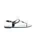 Coach Silver Black Jelly Sandals Size 10 - photo 1