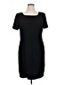 Talbots 100% Polyester Solid Black Casual Dress Size 16 - photo 1