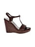 Stuart Weitzman Brown Wedges Size 7 1/2 - photo 1