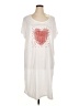 Avon 100% Polyester Hearts White Casual Dress Size 1X - 2X - photo 1