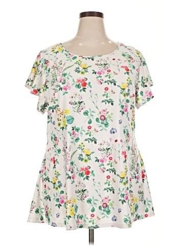 Lily by Firmiana Short Sleeve Blouse (view 1)