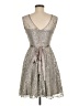 Cache Metallic Silver Cocktail Dress Size 0 - photo 2