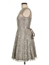 Cache Metallic Silver Cocktail Dress Size 0 - photo 5