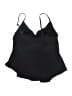 Aqua Green Black Swimsuit Top Size L - photo 2