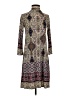 Freeway Paisley Brown Casual Dress Size S - photo 1