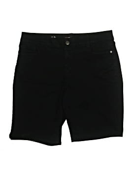Short Liz Claiborne Pour Femme, Taille 12, Coton Gris Foncé – Style Bermuda Casual, Taille Moyenne