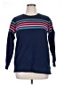 Lands' End Stripes Blue Sweatshirt Size XL - photo 1