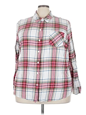 Faded Glory Long Sleeve Button-Down Shirt (view 1)