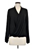 Atmosphere 100% Polyester Black Long Sleeve Blouse Size 8 - photo 1