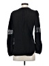 Ann Taylor LOFT 100% Rayon Black Long Sleeve Blouse Size S - photo 2