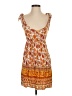 Shein Paisley Orange Casual Dress Size 2 - photo 1