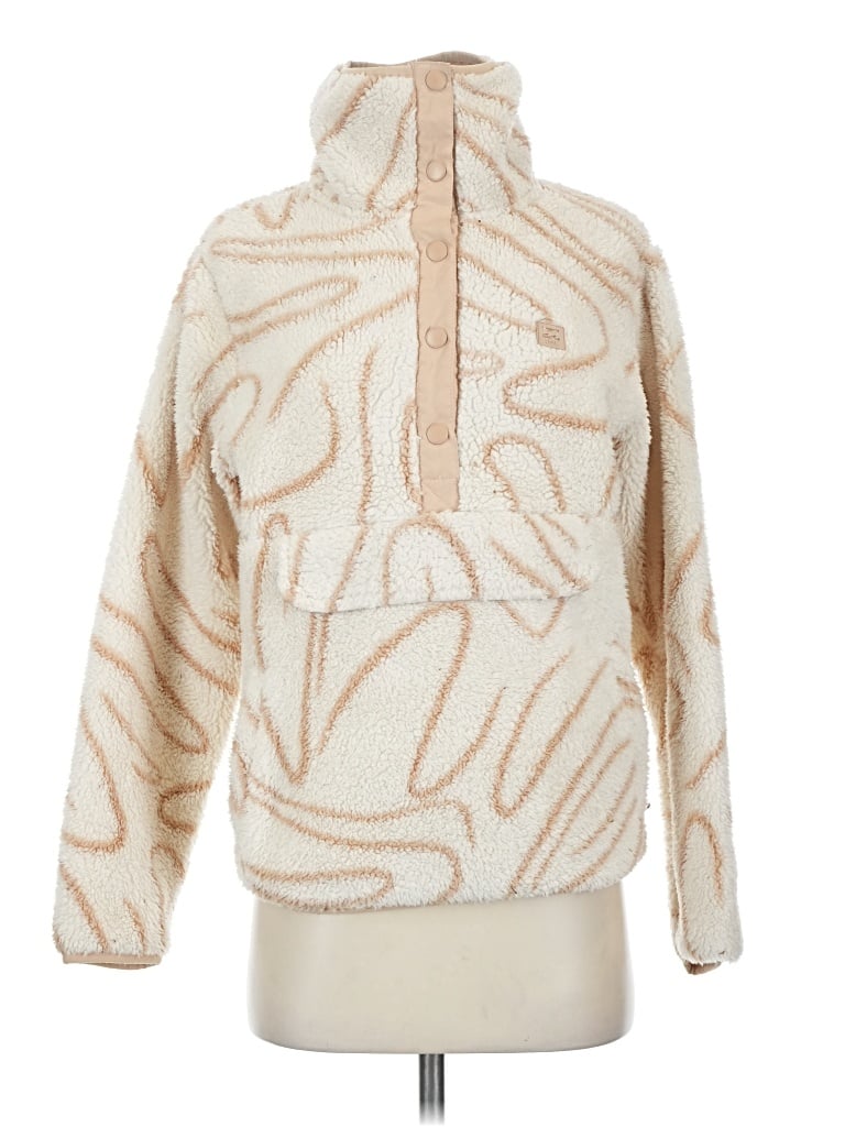 Pre-owned Billabong Pullover Sweater In White