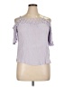 Jolt 100% Rayon Purple Short Sleeve Top Size XL - photo 1