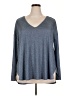 Jennifer Lopez Gray Long Sleeve Top Size 2X - photo 1