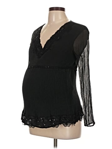 Mimi Maternity Long Sleeve Blouse (view 1)