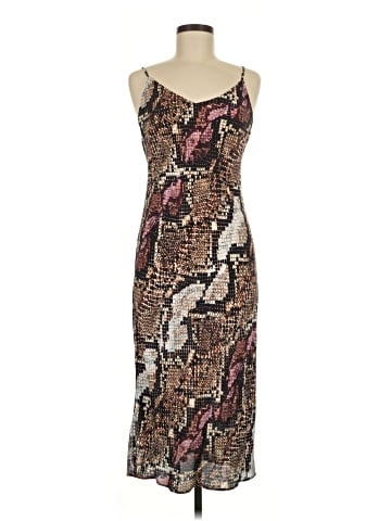 Lavender Brown Casual Dress (view 1)