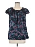 Ann Taylor LOFT Outlet Blue Short Sleeve Blouse Size M - photo 1