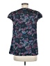 Ann Taylor LOFT Outlet Blue Short Sleeve Blouse Size M - photo 2