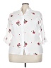 Kindred 100% Polyester Floral White 3/4 Sleeve Blouse Size 3X - photo 1
