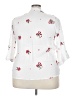 Kindred 100% Polyester Floral White 3/4 Sleeve Blouse Size 3X - photo 2