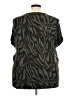 MICHAEL Michael Kors Metallic Silver Short Sleeve Top Size 3X - photo 2