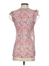Joie 100% Silk Pink Short Sleeve Silk Top Size XXS - photo 2