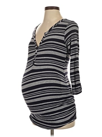 Motherhood Long Sleeve Henley (view 1)
