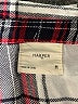 Harper 100% Rayon Plaid Gray Short Sleeve Blouse Size M - photo 7