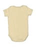 Quiltex Solid Yellow Short Sleeve Onesie Size 0-3 mo - photo 2