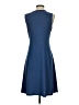 Unbranded Solid Blue Casual Dress Size S - photo 2