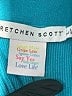Gretchen Scott Designs 100% Cotton Teal Cardigan Size L - photo 4