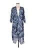 Lularoe 100% Polyester Blue Kimono Size M - photo 1