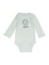 Carter's 100% Cotton Gray Long Sleeve Onesie 0-3 MO / 3 MO - photo 1