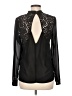 BCNU Be Seeing You 100% Polyester Black Long Sleeve Blouse Size M - photo 2