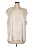 Calvin Klein Ivory Sleeveless Blouse Size L - photo 1