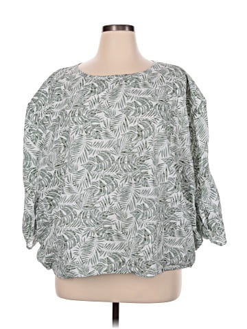 SIMPLE By Suzanne Betro 3/4 Sleeve Blouse (view 1)