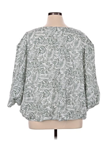 SIMPLE By Suzanne Betro 3/4 Sleeve Blouse (view 2)