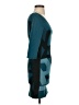 Unbranded Graphic Teal Cocktail Dress Size S - photo 4