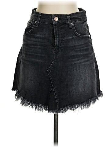 7 For All Mankind Denim Skirt (view 1)