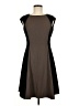 T Tahari Color Block Brown Casual Dress Size 8 - photo 1