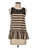 Free People 100% Polyester Tan Sleeveless Top Size XS - photo 1