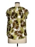 Chaps 100% Viscose Brown Short Sleeve Blouse Size XL - photo 2