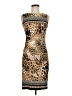 Frank Lyman Design Animal Print Brown Cocktail Dress Size 6 - photo 1